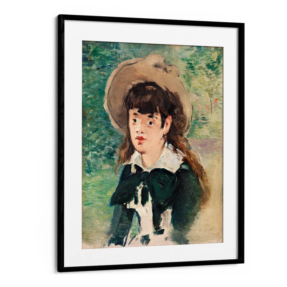 YOUNG GIRL ON A BENCH (FILLETTE SUR UN BANC), (1880) BY EDOUARD MANET , VINTAGE PAINTINGS