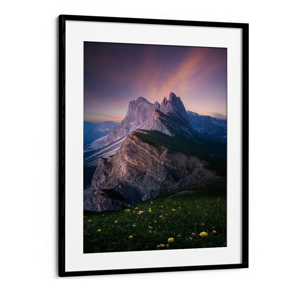 GARLAND UNDER THE MOUNTAIN , LANDSCAPE PHOTO PRINTS