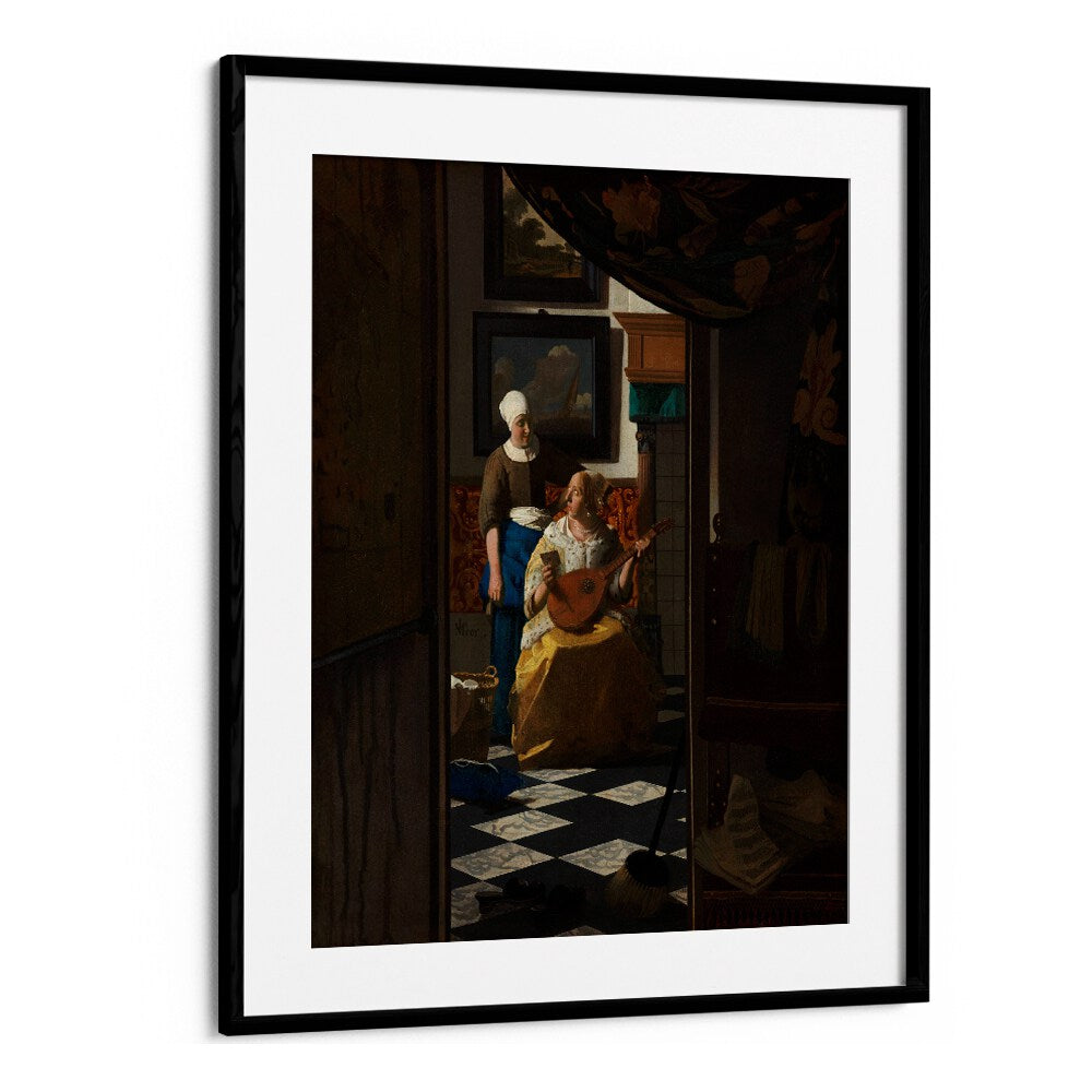 THE LOVE LETTER (CA. 1669 –1670) BY JOHANNES VERMEER, VINTAGE PAINTINGS