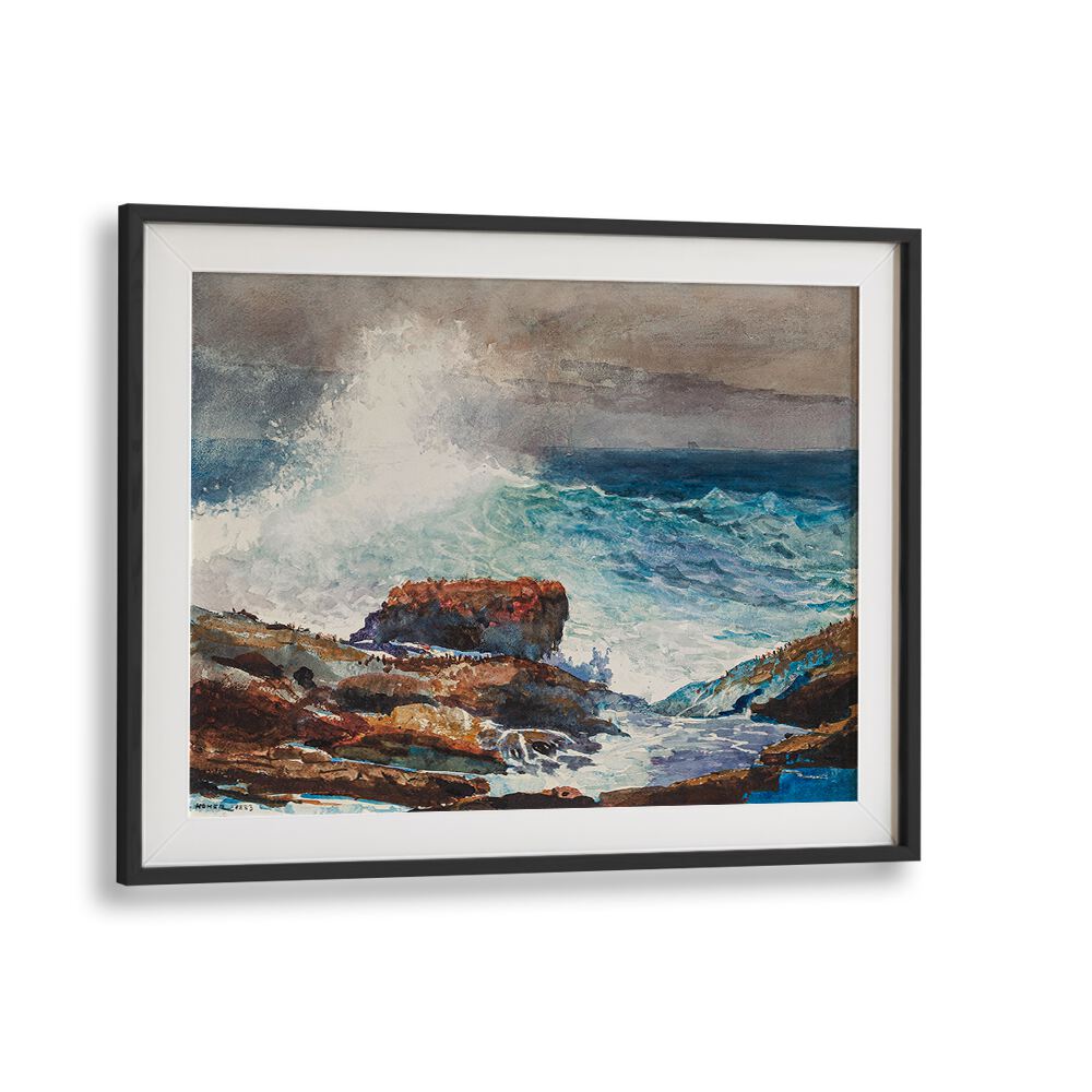 INCOMING TIDE, SCARBORO, MAINE (1883) , VINTAGE PAINTINGS
