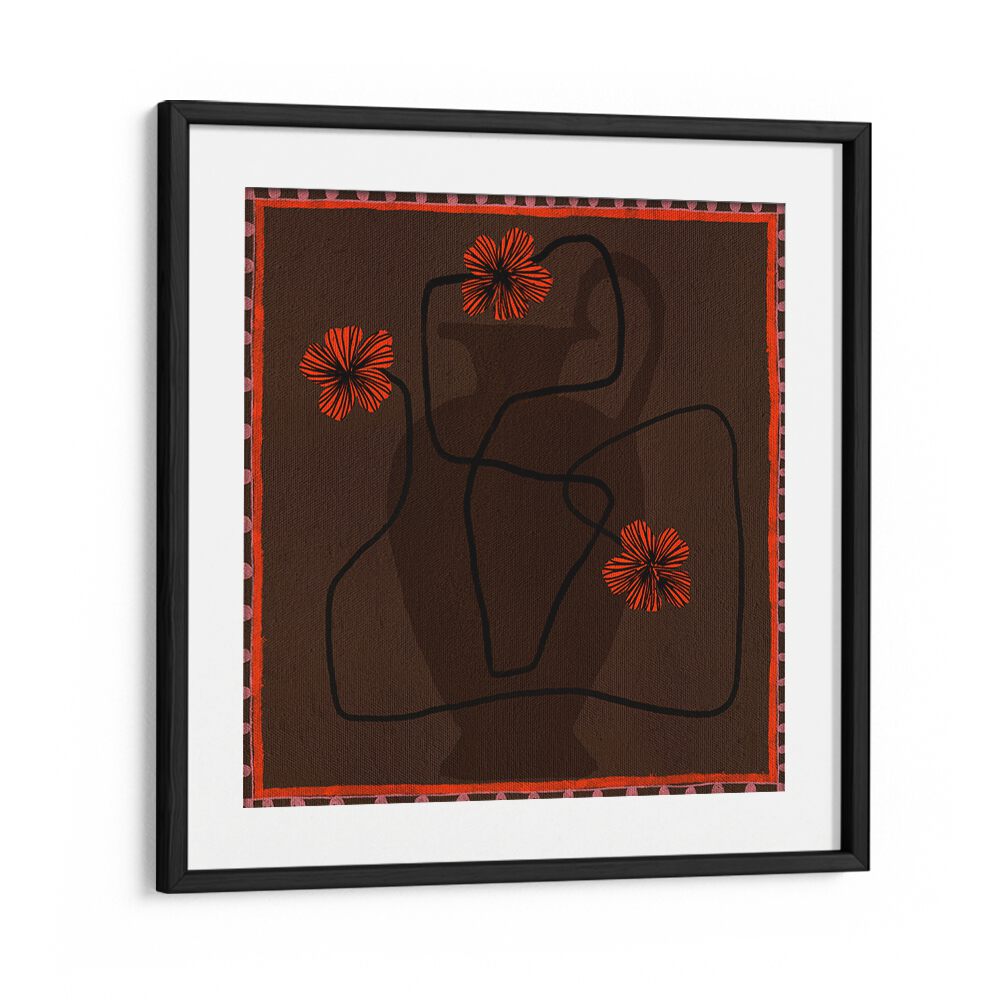 Stylish OUT OF VASE BLOOMS III, FLORAL FLOWER PAINTINGS featuring vibrant blooms for modern home decor.