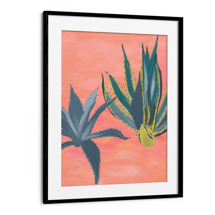 PINK CORAL CACTI , FLORAL FLOWER PAINTINGS