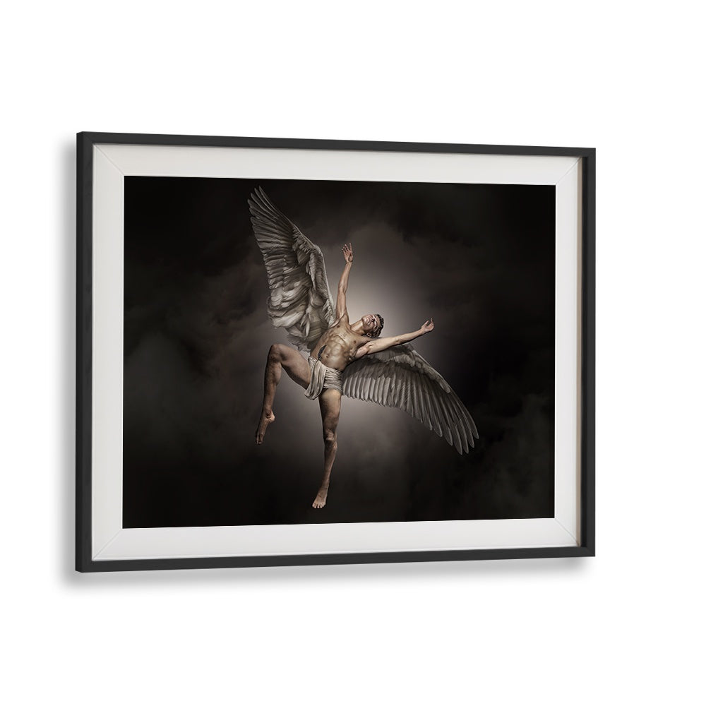 Surreal FALLEN IKARUS, PHOTOGRAPHY PRINTS capturing the essence of flight and transformation for your space.