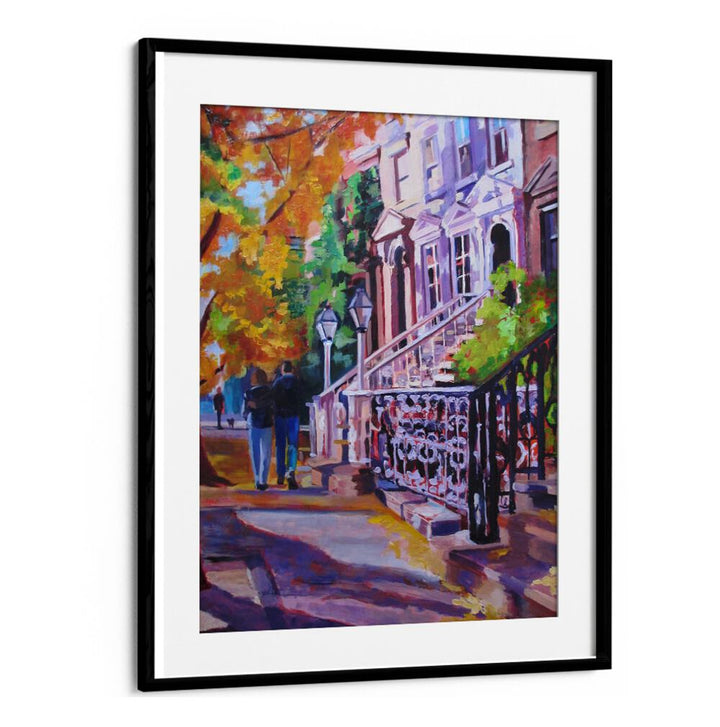 AUTUMN STROLL , LANDSCAPE PAINTINGS