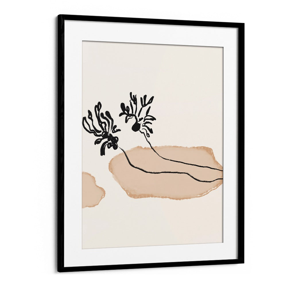 Stunning LEAVES NO I, FLORAL FLOWER PAINTINGS featuring delicate leaves and floral motifs for your living space.