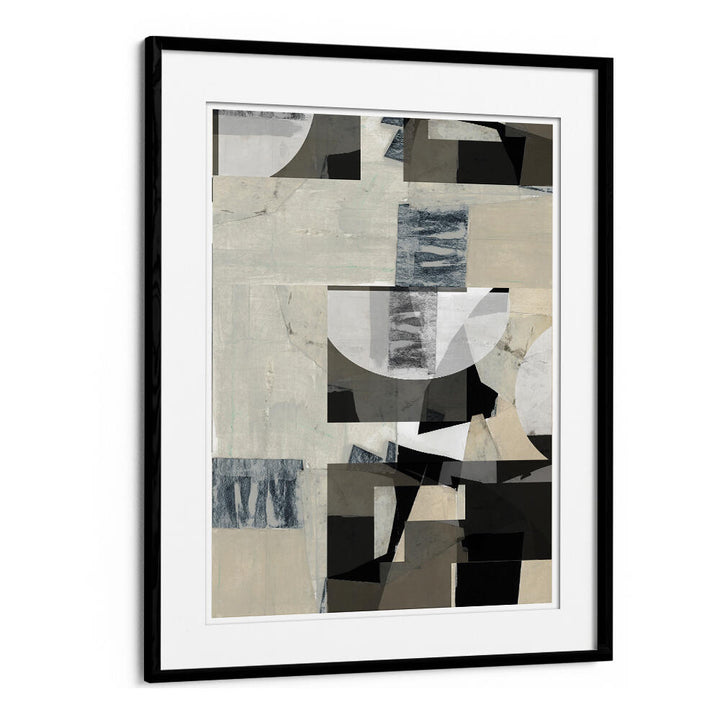 Sophisticated MONOCHROME COMPOSITION NO III, ABSTRACT PAINTINGS enhances modern decor with its captivating design.