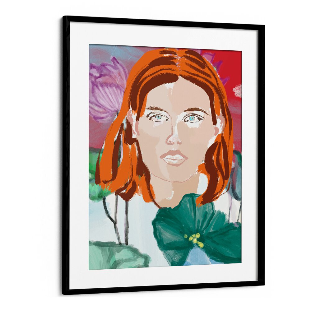 Bold portrait from the SPACE AGE FACES, PORTRAITS collection, showcasing vibrant colors and imaginative design.