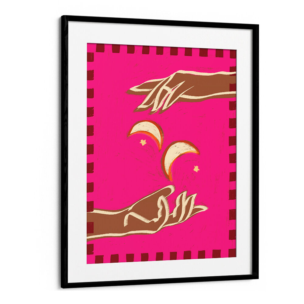 A COUPLE OF MOONS , BOHO ART PAINTINGS