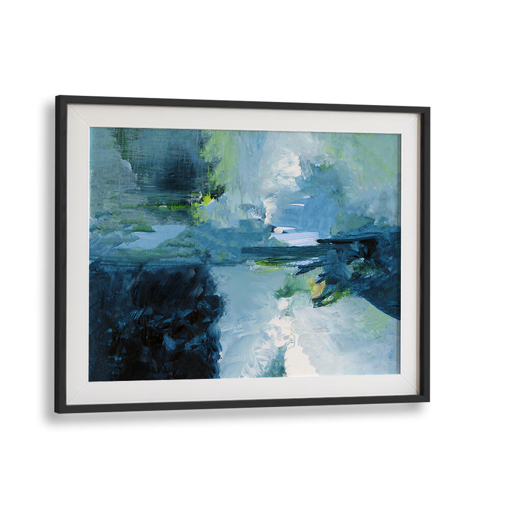 Serene abstract painting, A QUIET REFLECTION II , ABSTRACT PAINTINGS, enhances any space with nature-inspired hues.