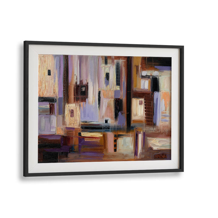 ABSTRACT CITY , MODERN IMPRESSIONISM PAINTINGS