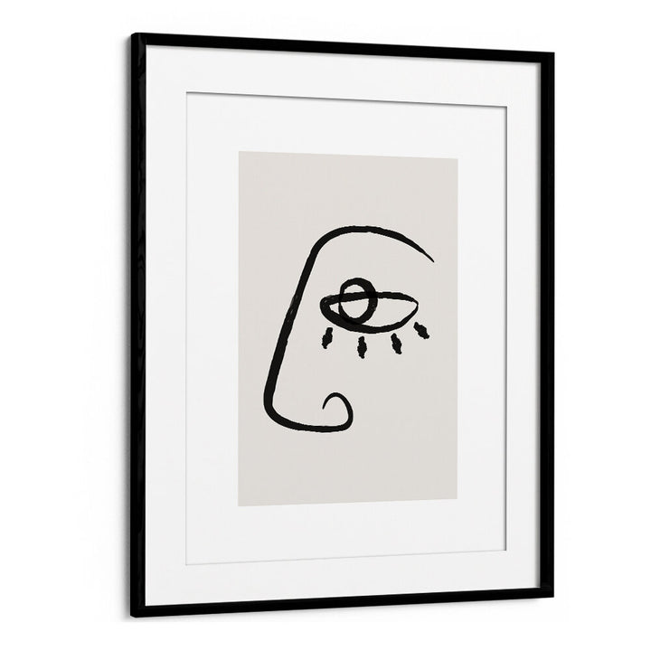 ABSTRACT FACE II , LINE ART PAINTINGS