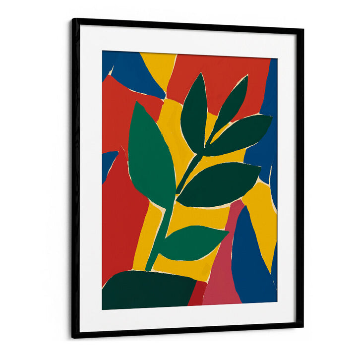 ABSTRACT LEAF HARMONY , FLORAL FLOWER PAINTINGS