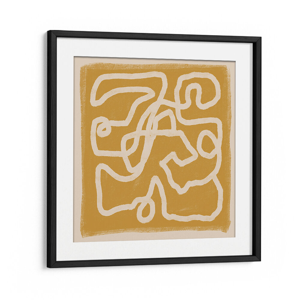 ABSTRACT LINES GOLD , LINE ART PAINTINGS