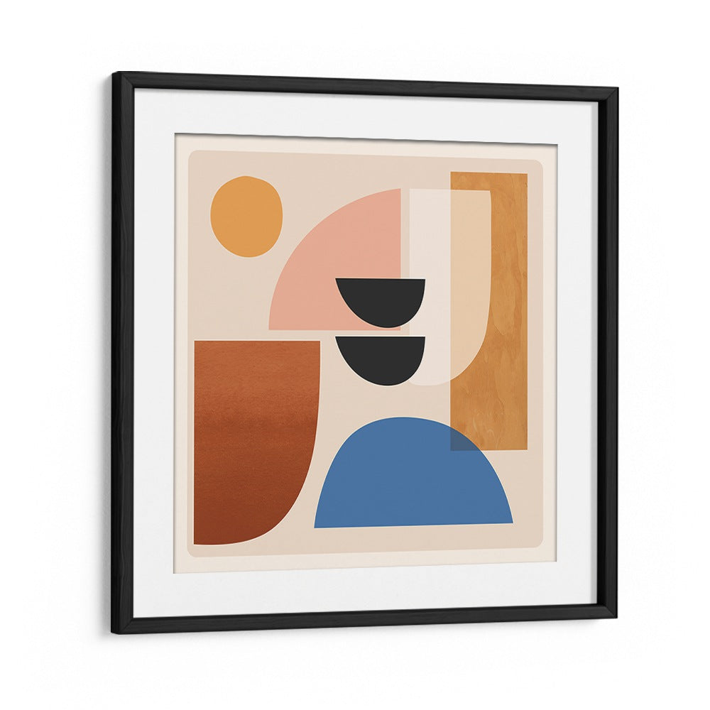 Stylish ABSTRACT MINIMAL SHAPES VI, GEOMETRIC ART PRINTS enhance modern home decor with vibrant geometric forms.