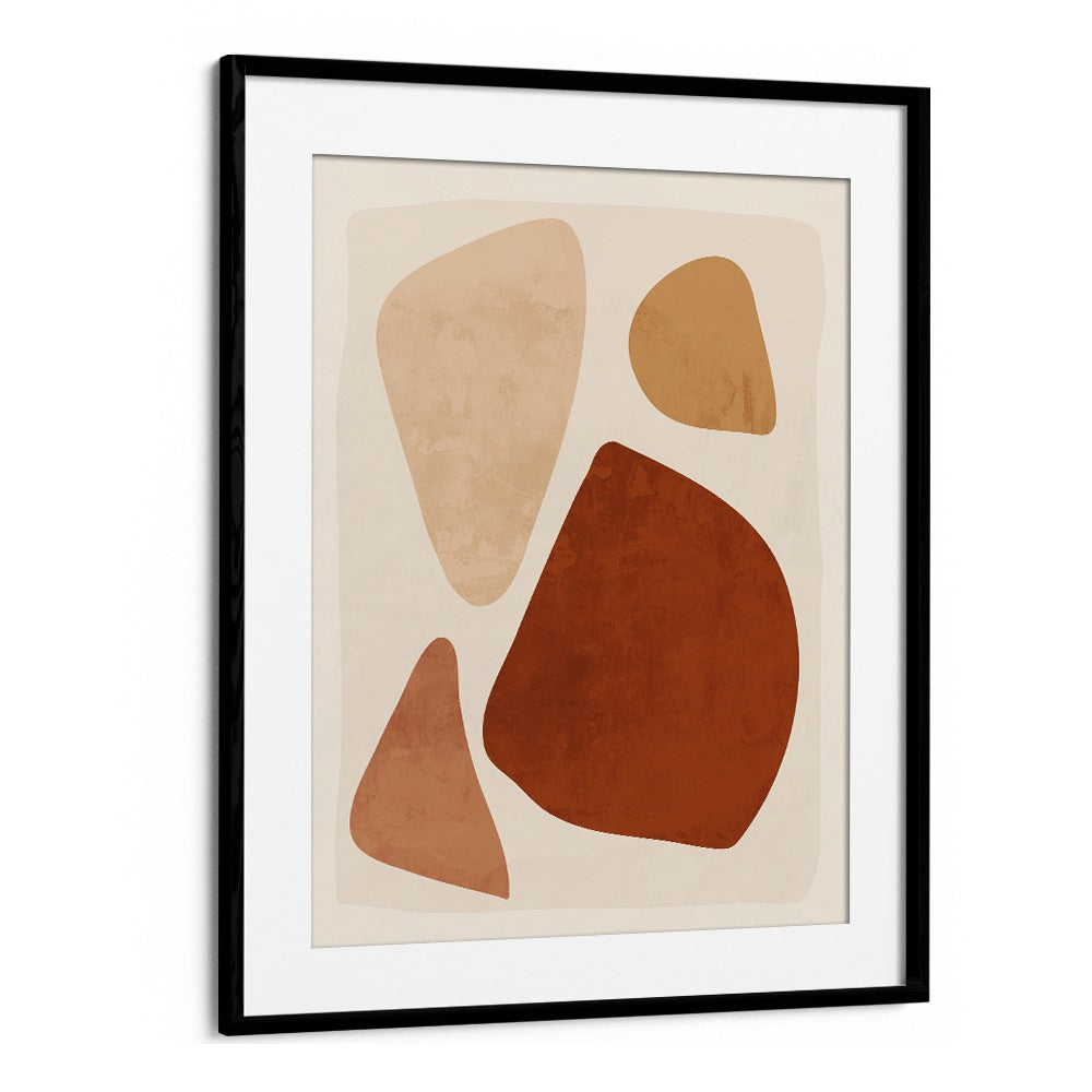 Stylish ABSTRACT SHAPES IX, GEOMETRIC ART PRINTS featuring earthy tones, perfect for modern decor.