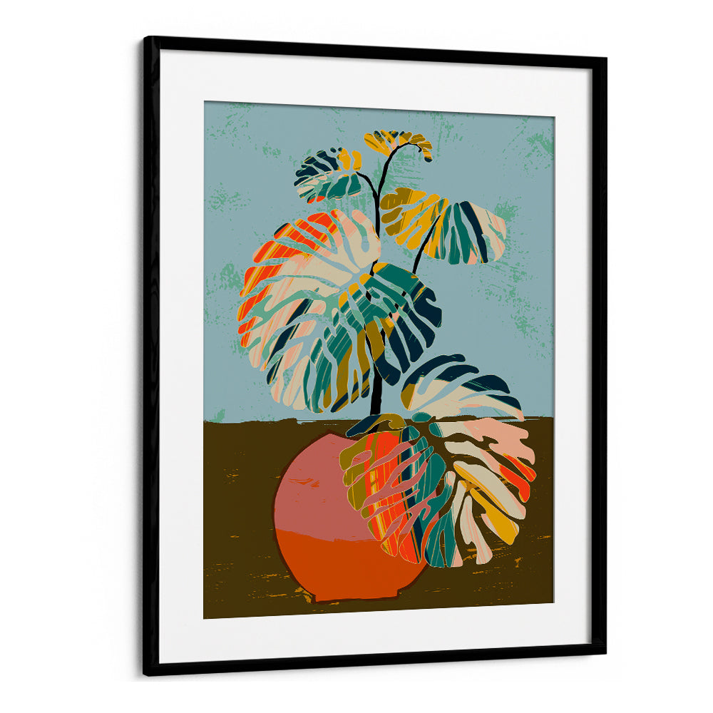 ABSTRACT TROPICAL MONSTERA