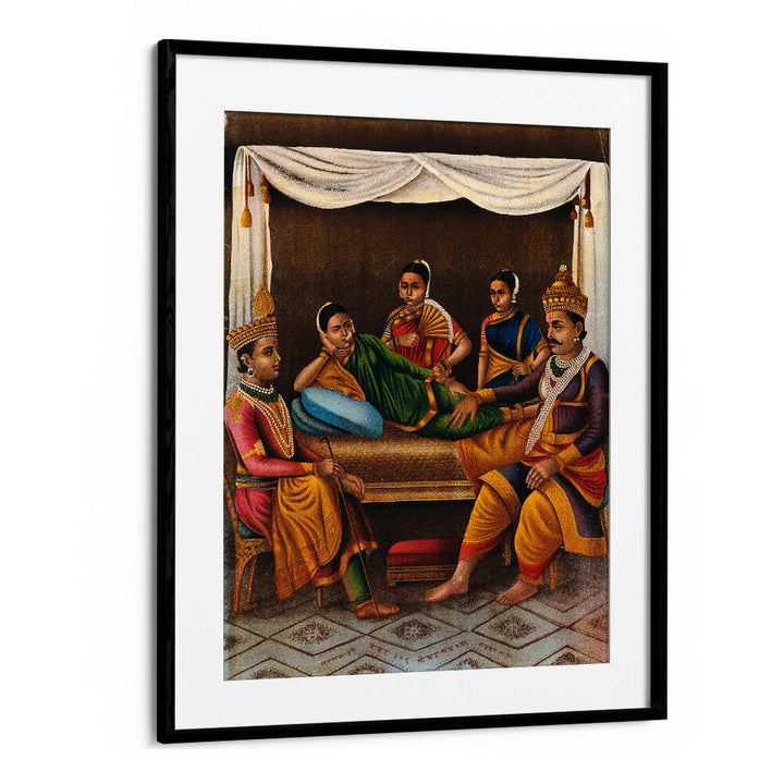 AHILYABAI HOLKAR WITH TWO FEMALE ATTENDANTS