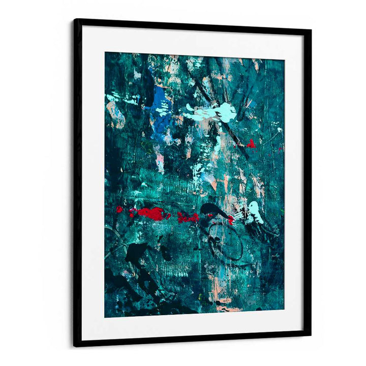 A SOLITUDE, ABSTRACT PAINTINGS features vibrant colors and textures, perfect for modern home or office decor.