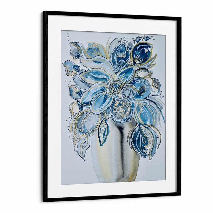 Captivating AZUL FLORAL, FLORAL FLOWER PAINTINGS with vibrant colors to enhance any space beautifully.
