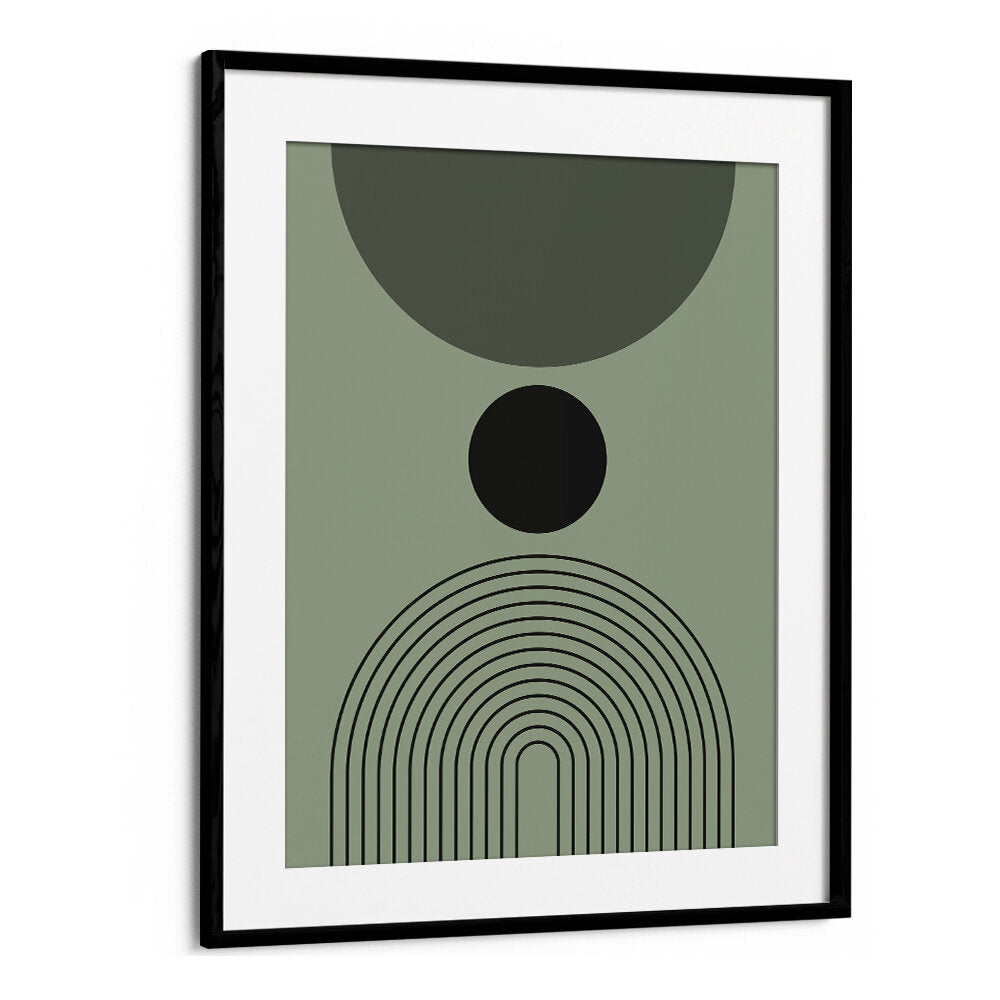 BAUHAUS BOHO SAAGE GREEN I , BOHO ART PAINTINGS