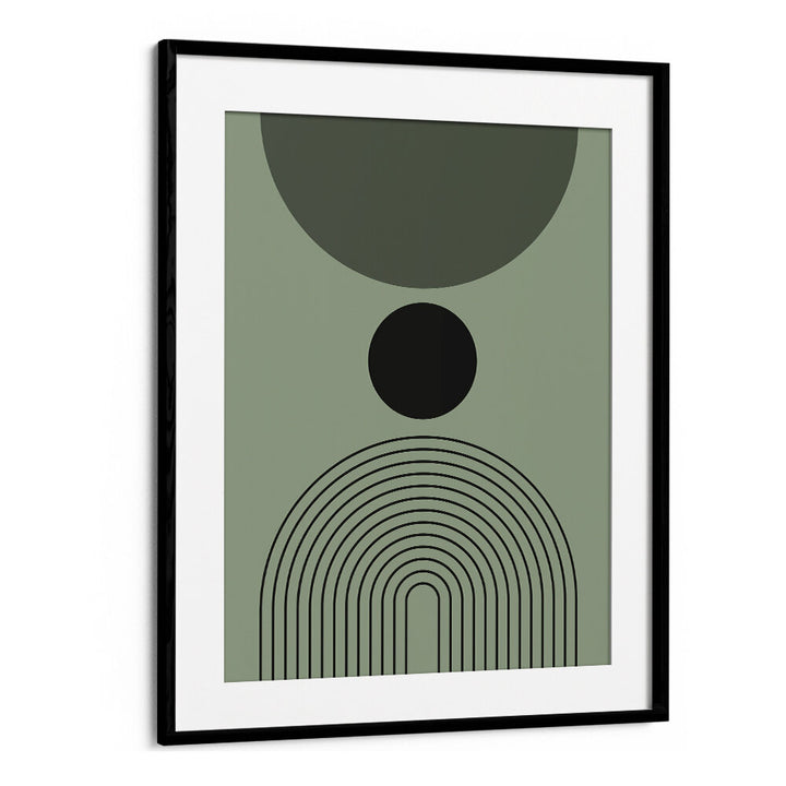 BAUHAUS BOHO SAAGE GREEN I , BOHO ART PAINTINGS