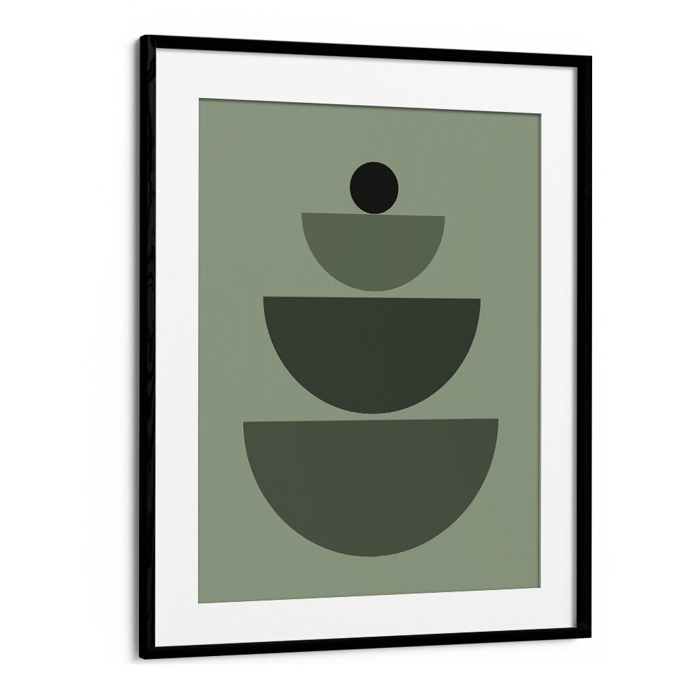 BAUHAUS BOHO SAAGE GREEN IV , BOHO ART PAINTINGS