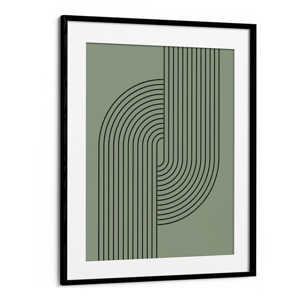 BAUHAUS BOHO SAAGE GREEN V , BOHO ART PAINTINGS