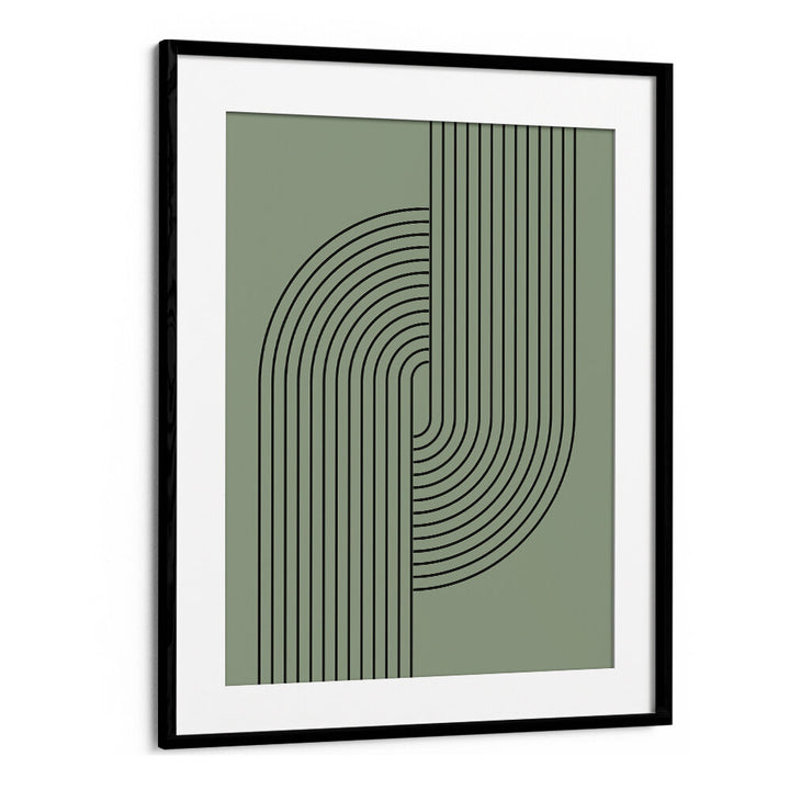 BAUHAUS BOHO SAAGE GREEN V , BOHO ART PAINTINGS