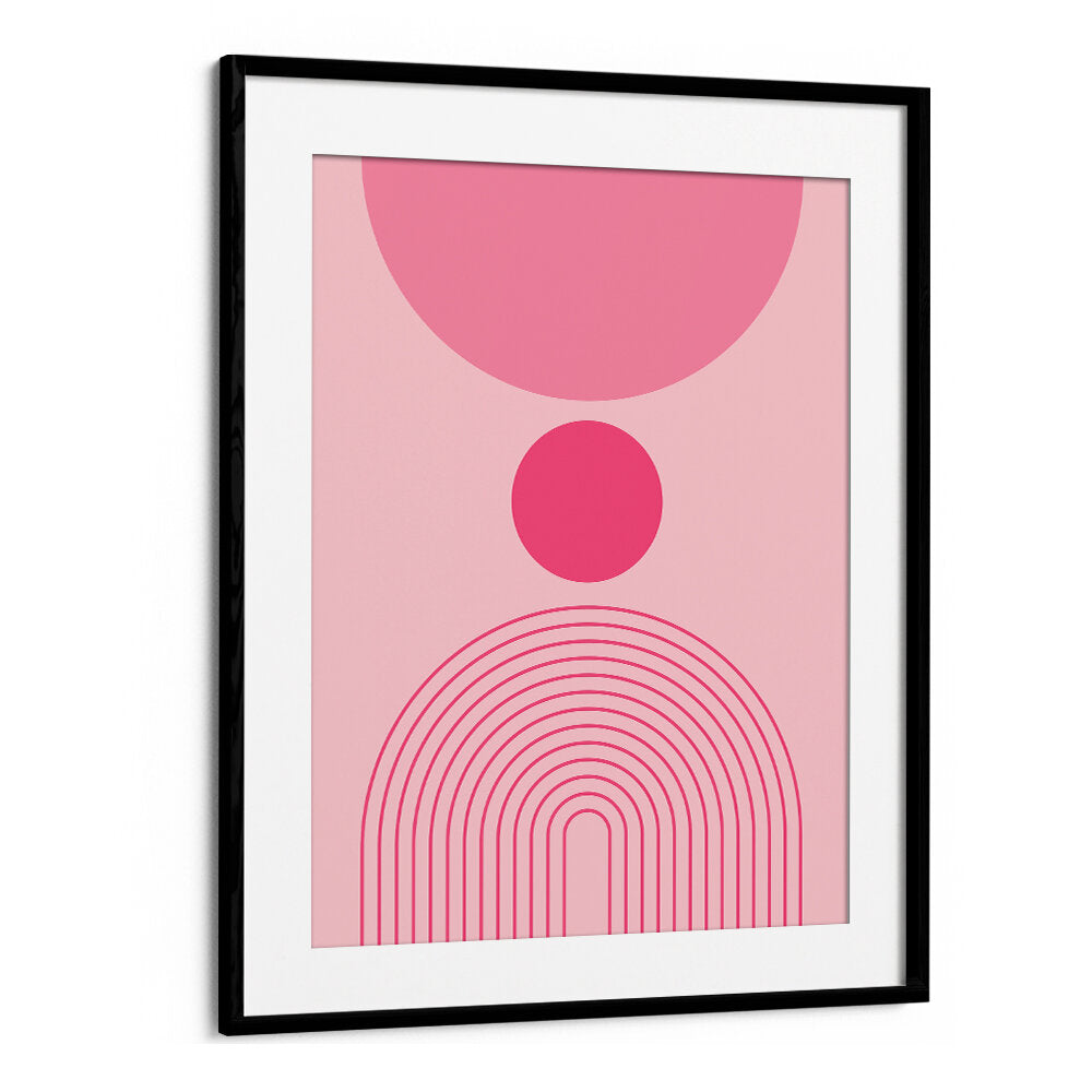 BAUHAUS BOHO PINK I ,BOHO ART PAINTINGS