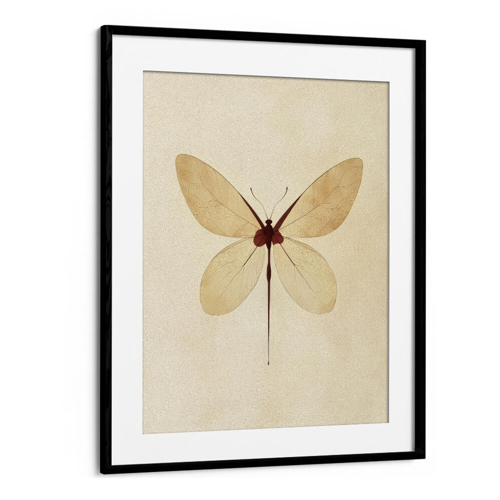 BEIGE BUTTERFLY WALL ART , FLORAL FLOWER PAINTINGS