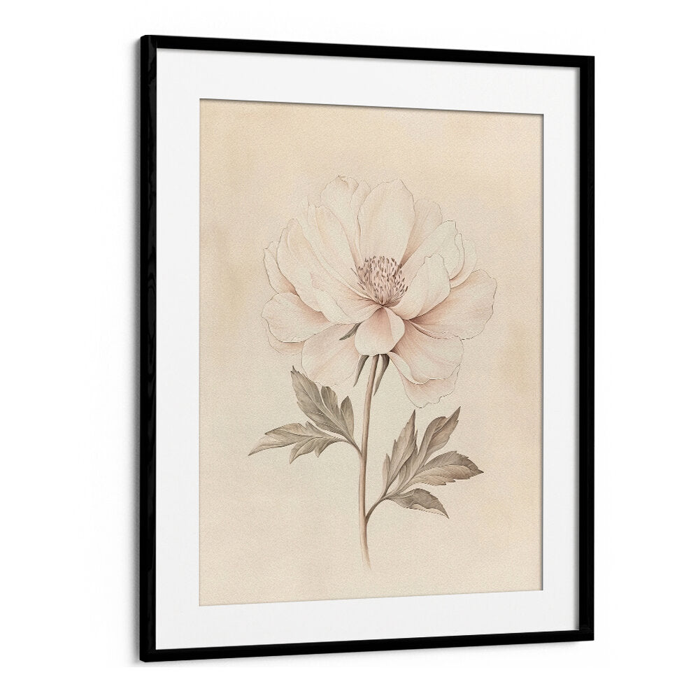 BEIGE FLOWER , FLORAL FLOWER PAINTINGS