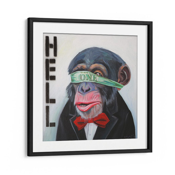 Stylish BLINDED BY MONEY, COMIC POSTERS featuring a vibrant abstract design, perfect for any comic art enthusiast.