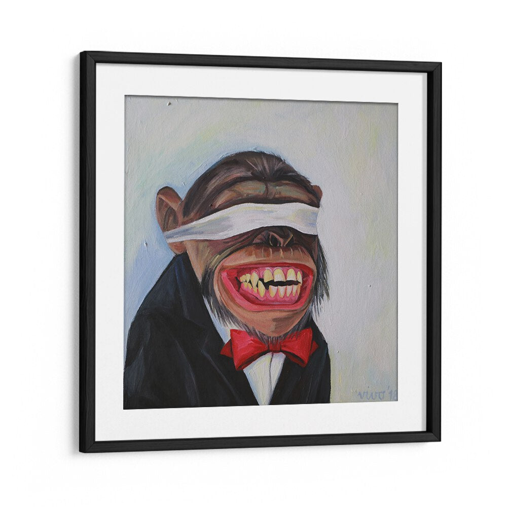 BLINDFOLDED GRIN, COMIC POSTERS showcase vibrant, abstract art perfect for superhero fans seeking unique wall decor.