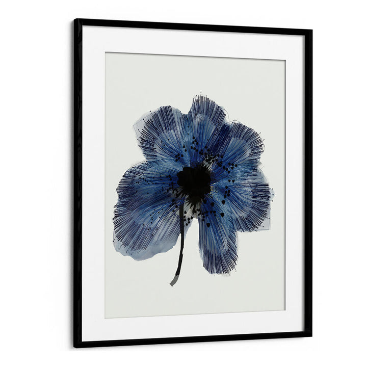 BLUE FLOWER II , FLORAL FLOWER PAINTINGS