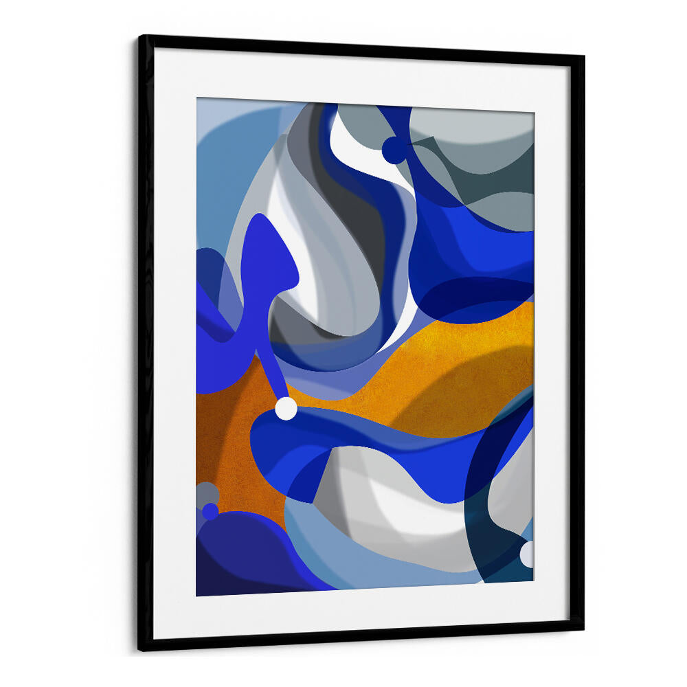 BLUE GOLDEN , ABSTRACT PAINTINGS