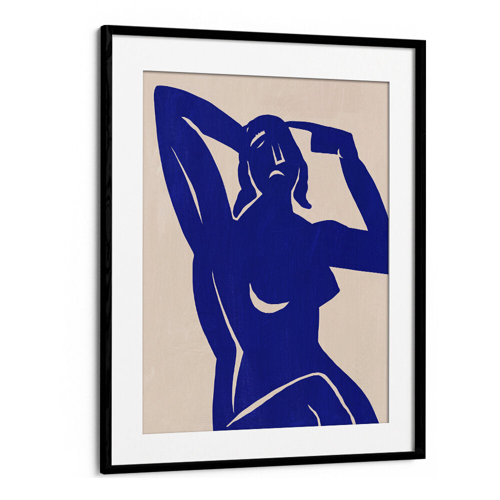 BLUE SILHOUETTE MUSE , PORTRAITS & FIGURATIVE ILLUSTRATIONS