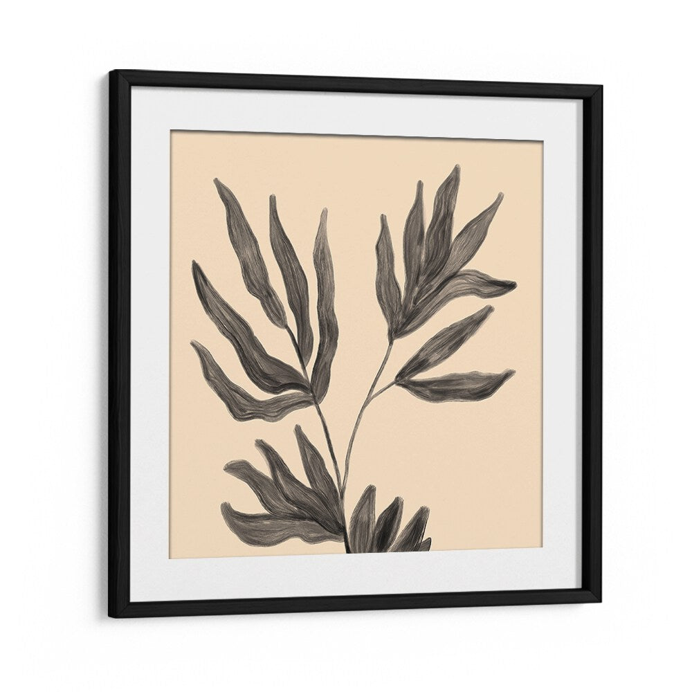 Stunning BOTANICAL ABSTRACT III, FLORAL FLOWER PAINTINGS featuring elegant leaves, perfect for enhancing any space.