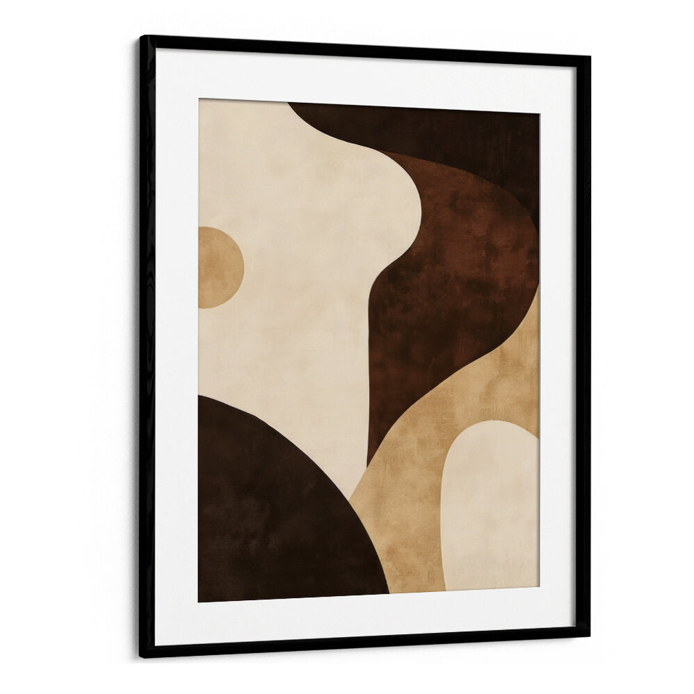 BROWN TONES GEOMETRIC II , BOHO ART PAINTINGS