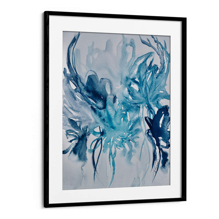 Elevate your decor with CARELESS WHISPER, ABSTRACT PAINTINGS featuring captivating blue hues and dynamic textures.