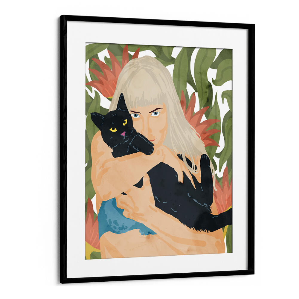CAT LADY , PORTRAITS & FIGURATIVE ILLUSTRATIONS