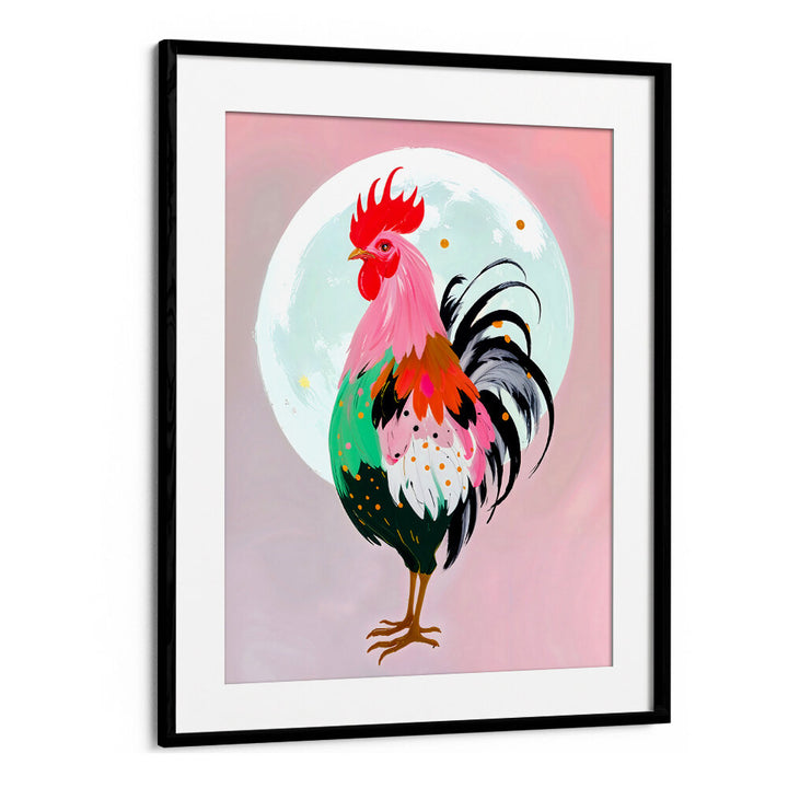 CHARM NEVER HURT A ROOSTER , ANIMAL PAINTINGS