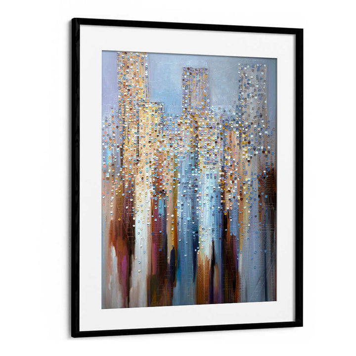 CITY IN THE CLOUDS , MODERN IMPRESSIONISM PAINTINGS