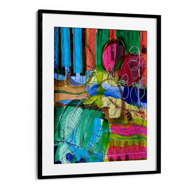 Vibrant COMPOSITION FOR A SUNDAY MORNING, ABSTRACT PAINTINGS, blending earthy tones for a tranquil living space.