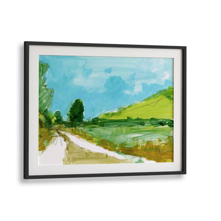 Vibrant COUNTRY III, LANDSCAPE PAINTINGS featuring serene nature scenes, perfect for enhancing any living space.