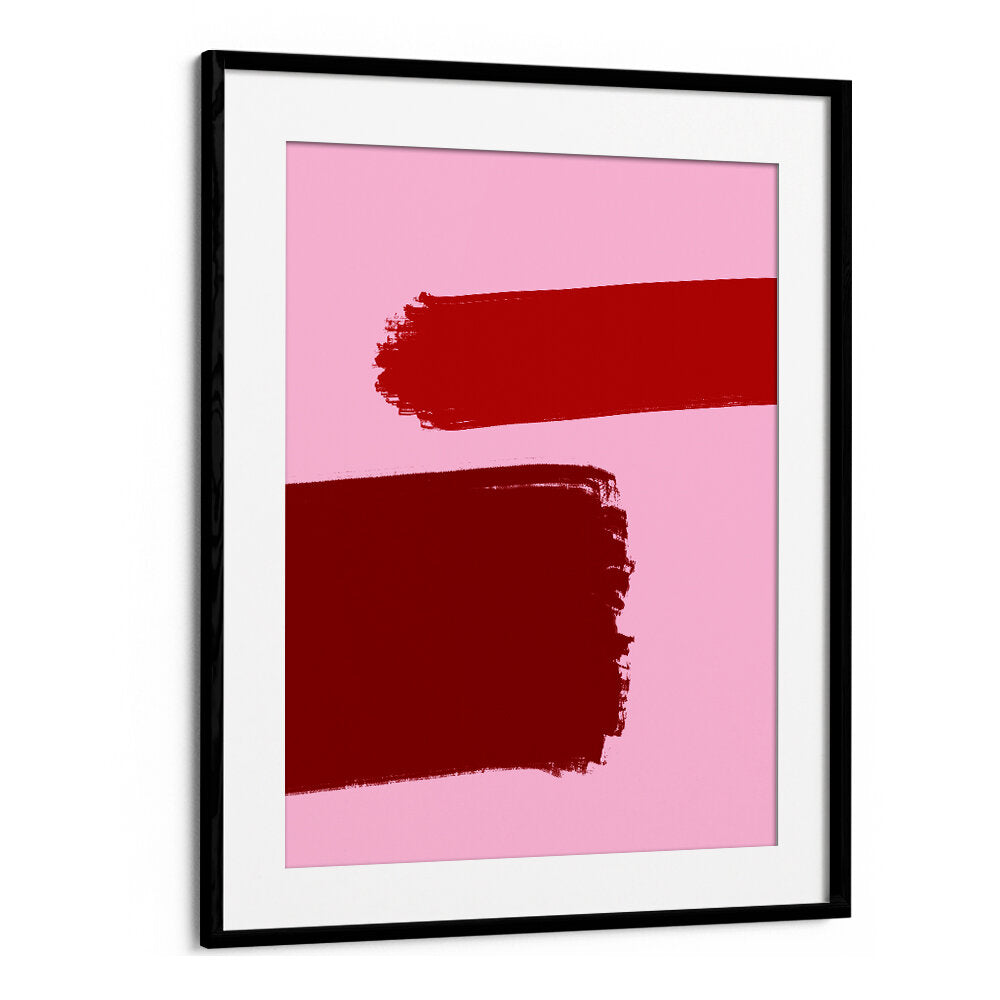CRIMSON STROKES , ABSTRACT PAINTINGS