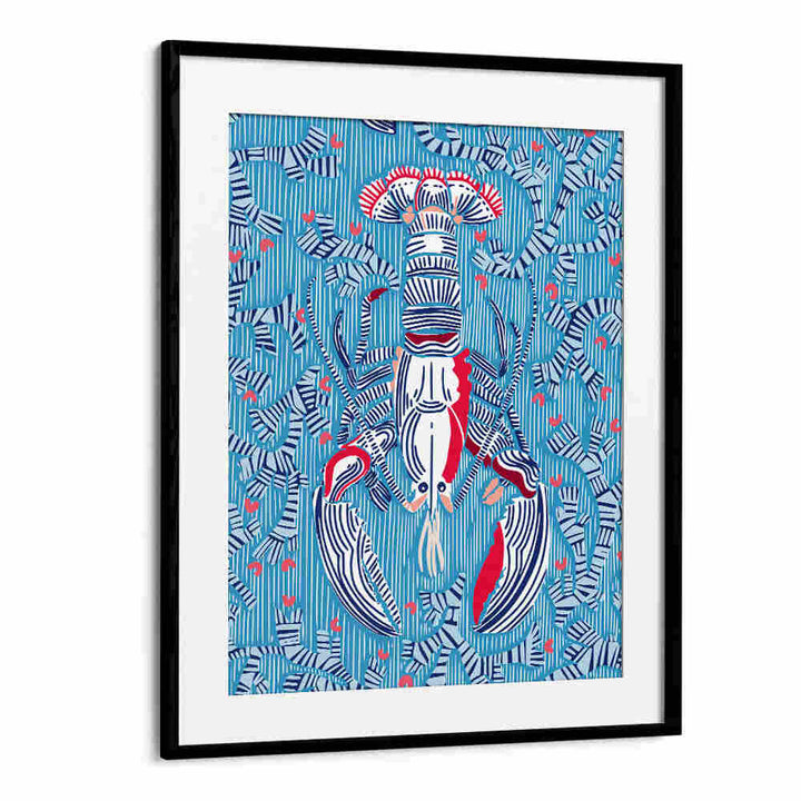 Vibrant CRUSTACEAN Beach Paintings featuring a colorful lobster, perfect for coastal home decor.