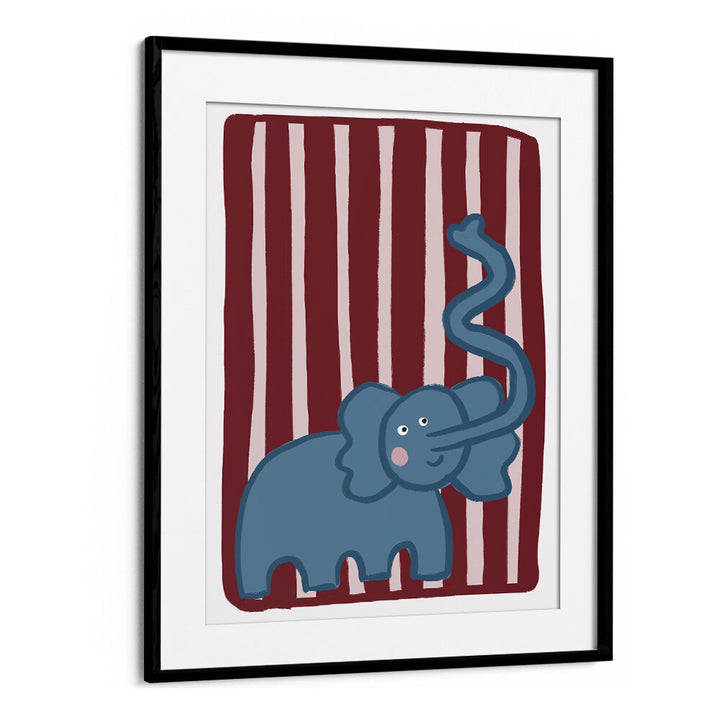 CURIOUS BLUE ELEPHANT , KIDS ROOM PAINTINGS