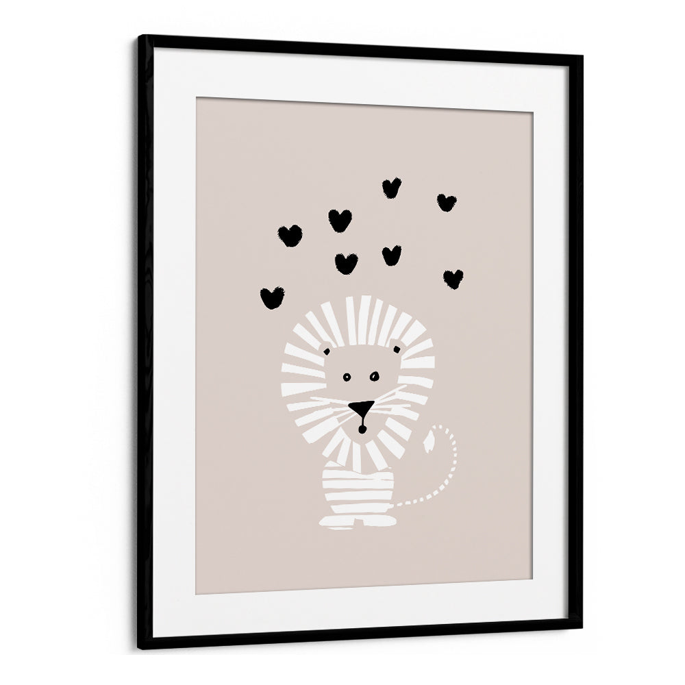 CUTE LION LOVE HEARTS