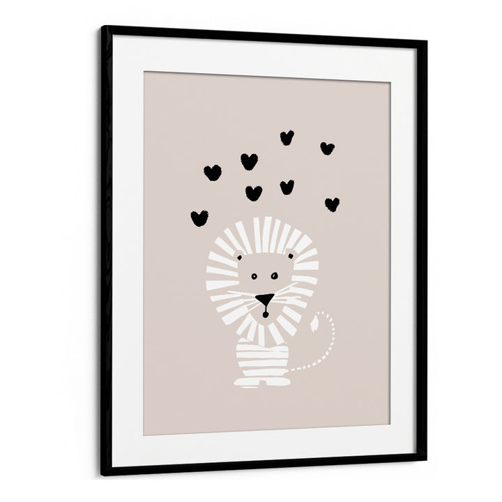 CUTE LION LOVE HEARTS
