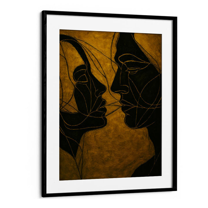 DIALOGUE IN SHADOW , EXPRESSIONISM PAINTINGS